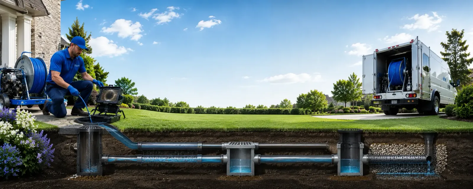Outdoor drain cleaning information for Germfask, MI